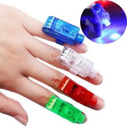 Mini luzes LED para dedos, tamanho pequeno, luzes noturnas de brinquedo, puxador inteiro, fora do laser