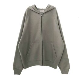 Dear of God Essentials FOG High Street Cardigan Zipper Coat Hoodie Loose Hooded Sweater Fashion