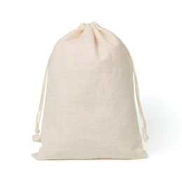 Cotton Drawstring Bags Natural Cotton Bags with Drawstring Produce Bags Bulk Gift Bag Jewellery Pouch Multi size optional274R