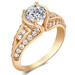 Cluster Rings Exquisite Women Jewellery Bride Engagement Wedding Ring Anillos Fancinating Ornaments Stylish Wholesale Drop