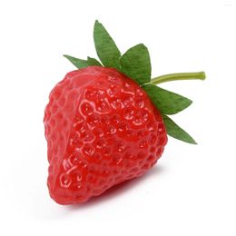 Party Decoration Artificial Plastic Strawberry Fruit Fake Display Fits-For Kitchen Home Food Decor Simulated