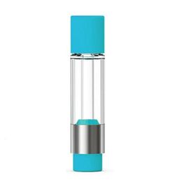 Full Glass Vape Cartridges Blue Silver 0.5ml 0.8ml 1.0ml All Glasses 510 Thread Lead Free Empty Carts