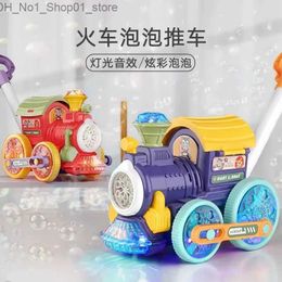 Bath Toys Children's Handcart Train Bubble Machine Boys' Walking Baby Girls' Bubble Cart Outdoor Baby Toys Q231212