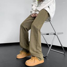 Men's Jeans Korean Fashion Men Wide Leg 2023 Autumn Streetwear Straight Vintage Washed Denim Pants Male Brand Trousers B134