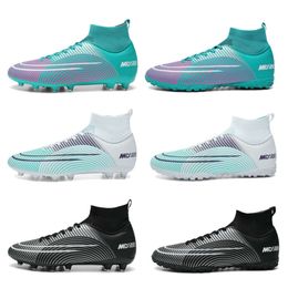 Men's Professional Football Boots AG TF Soccer Shoes Youth High Top Comfortable Training Shoes Cleats New Style