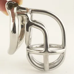New Male Chastity Devices 2.16" Stainless Steel Bend Cage Chastity Belt Adult Game Sex Toys For Men Cock Ring