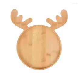 Decorative Figurines Wood Christmas Tree Platter Platters Easy To Clean Universal Durable Solid Charcuterie Board For Meat