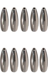 10pcsbag Silver 100 Tungsten Sinker Bullet Casting Fishing Weights Tungsten Jigs Bait Rigs Fishing Flipping Worm Tackle8643458