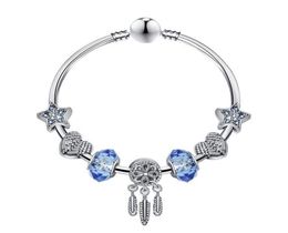 Charms fit for Bracelets Blue Star Beads Dream Catcher Dangle Pendant Bangle love Bead Diy Wedding Jewellery Accessories4632383