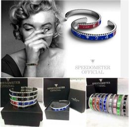 Dial Steel Speedometer Bracelets Bangles bracciale uomo Stainless Steel Bangles Cuff Bangle Bezel Pulseiras Bijoux 2207121254583