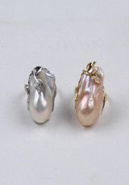 16mm20mm real natural freshwater flameball fireball baroque pearl rings jewelry designs for women81124322143231