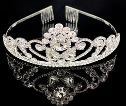 Hair Clips Barrettes Princess Crystal Tiaras And Crowns Headband Kid Girls Love Bridal Prom Crown Wedding Party Accessiories Jew9039326