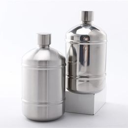 Hip Flasks Large Capacity Bottle Flask 1L Stainless Steel 304 Metal Whisky Pot Alcohol Portable Wine Container Whiskey 231213