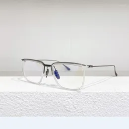 Sunglasses SCHEMA-ONE DTX106 Polarized Transparent Lenses Men Personality Design Oversized Premium Women Couple Eyewear