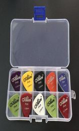 40 guitar picks 1 box case Alice acoustic electric bass pic plectrum mediator guitarra musical instrument thickness mix 058158015357