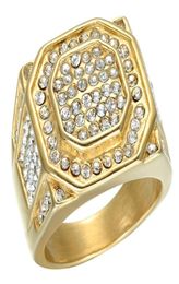 Fashion Classic Men Women Ring Gold Plated Diamond Ring Anniversary Day Gift Engaged Wedding Ring Size 6135691929