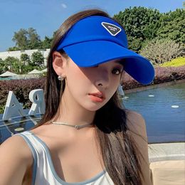 2024 New cashmere scarf luxury hat Korean Fashion Triangle Baseball cap New Summer Empty Top Hat Outdoor Sports Sunscreen Cap