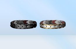 Bangle 660Pcs Energy Stones Mens TITANIUM Bracelet MAGNETIC Therapy Radiation Protection6086443