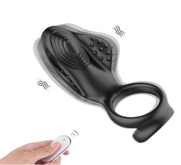 Remote Control Penis Ring Vibrators for Men Male Glans Massager Penis Stimulation Delay Trainer Male Cock Ring Adult Sex Toys 21113236497