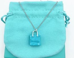 11 925 Sterling Silver Classic Fine Motorcycle Shopping Bag Arrow Pattern Necklace High Quality Birthday Gift For Lady Chains5969652