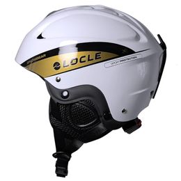 Ski Helmets LOCLE Ski Helmet Men Women CE Safety In-mold Skiing Snowboard Skateboard Snowmobile Helmet Size S/M/L/XL 231212