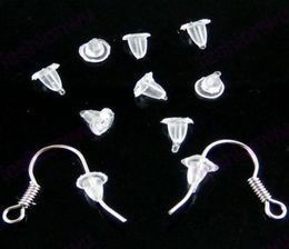 Sell 2000Pcs lots Useful white Transparent Plastic Earrings Back Stopper 4mm DIY Earrings Accessories3824724