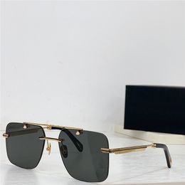 New fashion design men sunglasses Z005 K gold frame rimless square lens avant-garde and generous style high end outdoor UV400 protection glasses