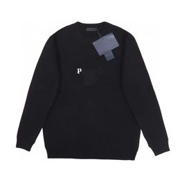 Designer Fashion sweater Men's and women's matching crew-neck jacquard boutique letters solid Colour long sleeve shirt Youth plus size knitted top