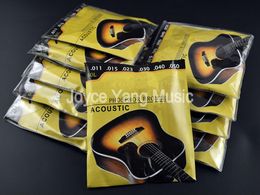 10 Sets of 60LCLXL Phosphor Bronze Acoustic Guitar Strings 1st6th Steel Strings 011048 in Wholes8012760