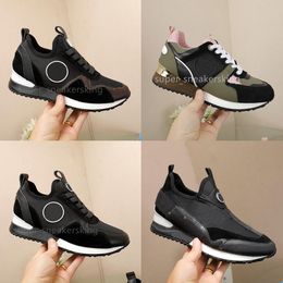 Designer RUN AWAY Sneakers Mens Casual Shoes Calf Leather Shoes Women Sneaker Mesh Colour Trainers Retro Splicing Fashion Shoe Size 35-46 With box