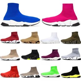 Sock Designer Men Casual Shoes Speed Trainer Socks Boot Speeds Shoe Runner Sneakers Knit Women 1.0 2.0 3.0 Walking Triple Black White Red