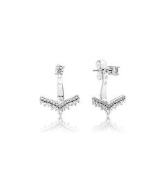 CZ Diamond Princess wish Stud Earrings Original Box for 925 Sterling Silver Women Gift Jewelry Earring sets6791919