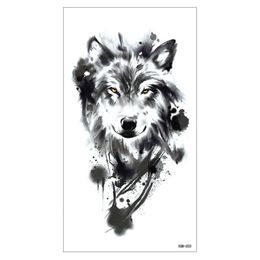 Makeup Arm Tattoo Sticker New Small Full Durable Wolf Head Waterproof