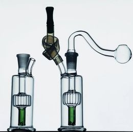 Hookah Water Pipes with Thick Pyrex Clear Heady Recycler Dab Rig Hand Bongs for Smoking