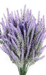 8PCS Artificial Lavender Flowers Bouquet Fake Lavender Plant Bundle Wedding Home Decor Garden Patio Decoration4795218