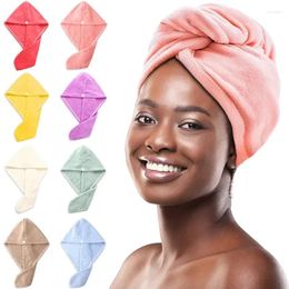 Towel 1PC Microfiber Hair Premium Anti Frizz Drying Wrap Women Men Dry Hat Super Water Absorbent Wrapped Bath Caps