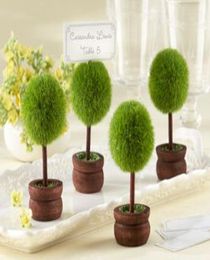 Topiary Wedding Po Holder and Wedding Place Card Holder with matching card 24pcslot For Wedding2695157