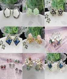 10PairsLot Mix Style Crystal Fashion Earrings Nail Stud For Craft Jewelry Earring Gift EA65817458