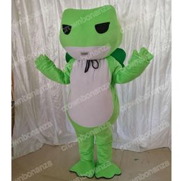 New Green Frog Mascot Costumes Halloween Cartoon Character Outfit Suit Xmas Outdoor Party Festival Dress Promotional Advertising Clothings