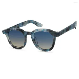 Sunglasses 2023 Brand Vintage Big Rectangle Frame Solar Eyeglasses Fashion Acetat Resin Unisex