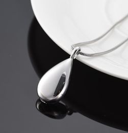 T011 Custom Engraving Blank Teardrop Cremation Necklace Funeral Urn Ashes Holder Locket for Human Animal Ash Keepsake7845587