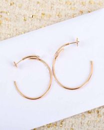 S925 silver large round shape drop earring with diamond in 18k rose gold plated for women wedding jewelry gift have box stamp PS477363814