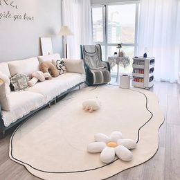 Carpet Lellen Ins For Living Room 400x300 Large Rug Bedroom Big Size Lounge Line Pattern Floor Mat White 200x300 231213