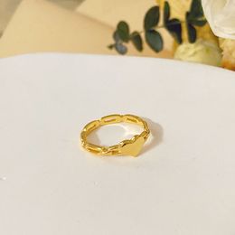 love Ring Designer Classic 18K Gold Plated Couple Rings Steel band rings Designer Jewellery for Wedding ring Anniversary Jewellery gift