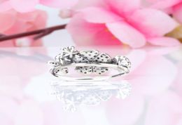 Wholesale-Bouquet Ring CZ Diamond 925 Sterling Silver with original box for P Jewellery luxury designer ladies ring birthday gift4910800