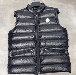 designer mens down jacket vest embroidered badge men039s vests winter jackets warm puffer vest size 123459799464