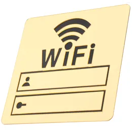 Wallpapers Wifi Sign El Account Password Acrylic Signage Office Decor