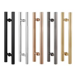 Door Locks JACHOR Oval Shape Glass Handles Stainless Steel Barn Doors Pull Handle Set Shower Hardware Fittings 231212