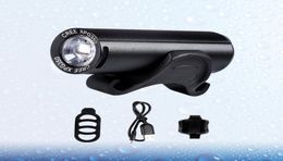 Bike Lights Black 350 Lumens Waterproof USB Rechargeable MTB Front Light XPG LED Headlight Accessories2143210