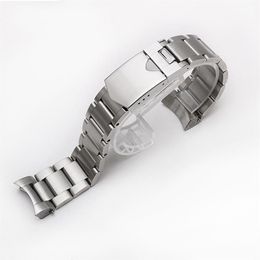 Watch Bands TOP Quality 316L Stainless Steel Silver Band Straps Watchbands For Black Bay 22mm Strap261w